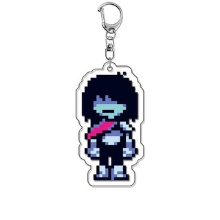 Anime Game Keychain Deltarune Kris Susie Ralsei Cosplay Accessories Cartoon Pendant Gift