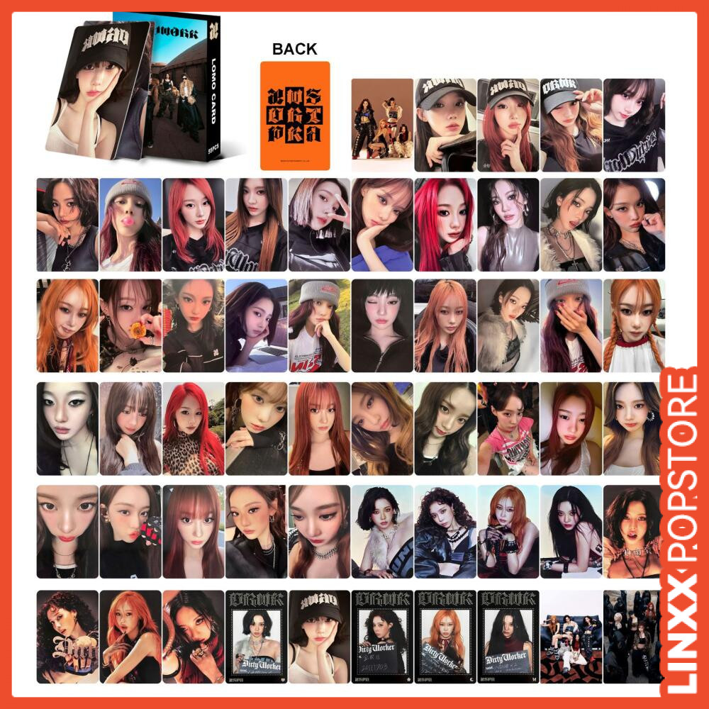 LINXX 55 Chiếc Aespa Dirty Work Single Album Lomo Cards Kpop Girl Group Fan Collection Photocards Bộ Quà Tặng Hàng Hóa Cho Người Hâm Mộ Của Tôi