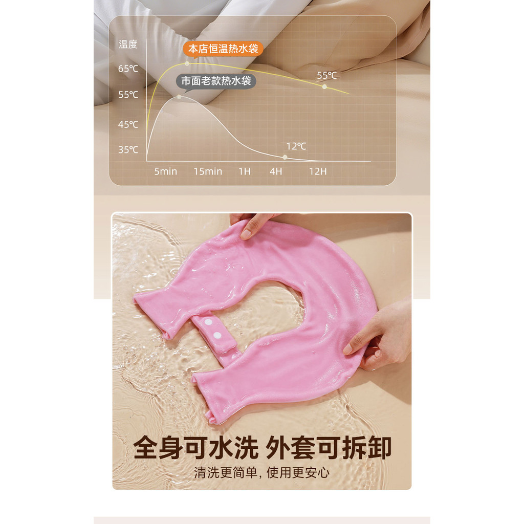 [hướng dương] Thuốc tiêm cột sống cổ tử cung hình chữ U Hot Pack có thể đóng băng vai cổ cổ cổ Vật lý trị liệu dày