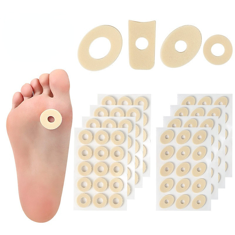 15 Cái / Tấm Callus Đệm Giày Gót Miếng Lót Bọt Tròn Ngón Chân Ngô Bunion Bảo Vệ Miếng Lót 4 Loại