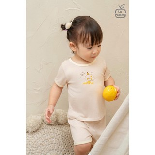 La pomme AW2025 Bộ cộc tay Mềm Mịn by La Pomme người bạn puppy T10.4