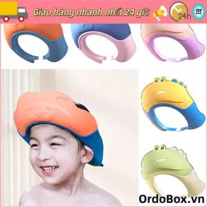Mũ gội đầu ORDOBOX, Mũ tắm che nắng tóc Mũ tắm cho bé, Bảo vệ tai Trẻ em Bảo vệ dầu gội Hiện vật Đầu tắm cho trẻ em
