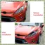 Đèn Pha Phía Trước Nắp Đèn Lông Mày Viền Cho Fiesta MK6 2008-2012 Sợi Carbon