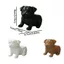 Nồi trồng cây hình Pug DONOVANQQ, Nồi hình động vật bằng nhựa tối giản, Sáng tạo thủ công ngộ nghĩnh 3D in hình chó mọng nước Trang trí nội thất