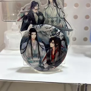 Yuandan Anime Cangxue Lin Suba Lan Wangji Wei Wuxian Laser Tinplate Huy Hiệu Sáng Thổ Cẩm 75mm