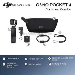 DJI Osmo Pocket 4 - Camera quay vlog bỏ túi nhỏ gọn, cảm biến 1-inch CMOS, quay 4K/240fps, bộ nhớ trong 107GB