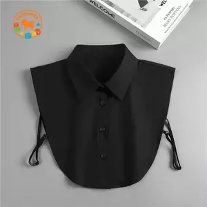 CANAMEK Cổ Giả Cho Áo Sơ Mi Có Thể Tháo Rời Cổ Áo Sơ Mi Chắc Chắn Ve Áo Top Nam Nữ Bla Trắng Quần Áo Áo Sơ Mi Phụ Kiện DropShip CSF