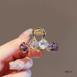 MAUROPOLI Thời Trang Phong Cách Mới Phong Cách Hàn Quốc Màu Sắc Đẹp Kim Cương Giả Cá Mập Nhỏ Kẹp Hợp Kim Mini Kẹp Thời Trang Hàng Ngày Đi Lại Tấm Kẹp Tóc
