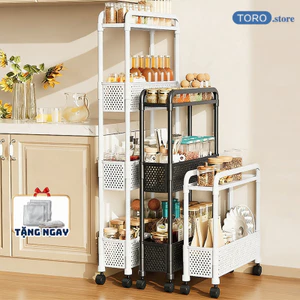 Kệ Đựng Đồ Khe Hẹp Đa Năng GADI, Tận Dụng Góc Chết Cạnh Tủ Lạnh Máy Giặt Tiết Kiệm Diện Tích
