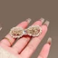 MAUROPOLI Pháp Cao Cấp Hình Nhánh Nơ Tóc Nữ Phong Cách Mới Bên Nổ Kẹp Ngọc Trai Kẹp Tóc Gãy Mỏ Vịt Kẹp