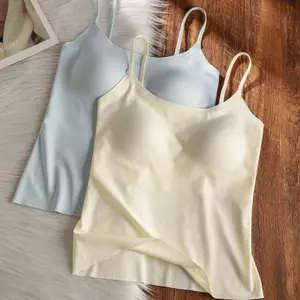 Đồ lót một mảnh Vest liền mạch có đệm ngực Chống chói Tất cả các trận đấu Sling Bên trong lưng đẹp