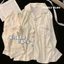 Bộ đồ ngủ gồm áo cardigan dài tay, quần dài có đệm ngực, phong cách ngọt ngào họa tiết mây nhăn, bộ hai món mặc nhà