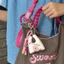 Móc khóa trái tim búp bê dễ thương – Phụ kiện trang trí túi xách, móc treo sling
