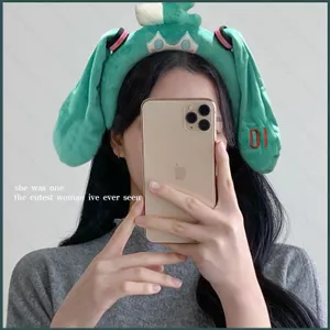 YT4 Hatsune Miku Sang Trọng Mũ Trùm Đầu Tóc Vòng Hoạt Hình Dễ Thương Đầu Mũ Đội Đầu Nữ Phụ Kiện Tóc