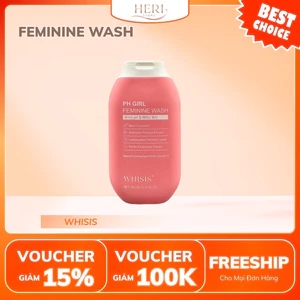 Dung Dịch Vệ Sinh WHISIS PH Girl Feminine Wash 200mL Heri Skin
