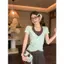 Pure Desire Style Màu hồng giả hai mảnh Áo thun ngắn tay Slim-Fit dành cho nữ Mùa hè Phong cách mới ngắn Hot Girl Áo nhỏ
