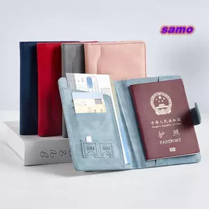 Túi đựng hộ chiếu SAMO, Hộp đựng hộ chiếu RFID chống nước siêu mỏng, Tấm che tài liệu da đa chức năng bền bỉ