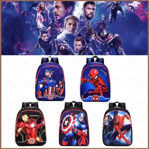 SQ11 Iron Man Người Nhện Đội Trưởng Ba Lô Trẻ Em Học Sinh Dung Tích Lớn Thoáng Khí Thời Trang Cá Tính Túi Nữ