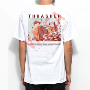Bán Retro Truyện Tranh In Áo Thun Thời Trang Hàn Quốc Unisex Rời Cổ Tròn Áo Thun Chất Lượng