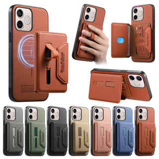 Ốp Từ Tính Mạnh Mẽ Cho Honor 600 500 Pro 400 Smart X7D X9B X9C X70 X9D Magic 7 Lite Win Turbo Đa Năng Lưu Trữ Thẻ Khe Cắm Điện Thoại Phong Cách Kinh Doanh
