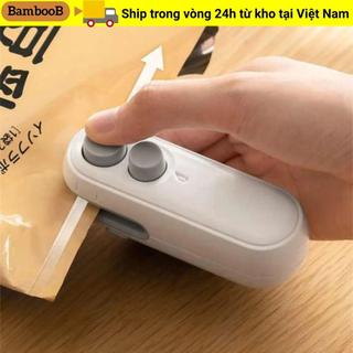 Máy bịt kín có thể sạc lại BAMBOOB 2 trong 1, máy bịt chân không & máy nhiệt mini, niêm phong túi nhựa cầm tay tại nhà