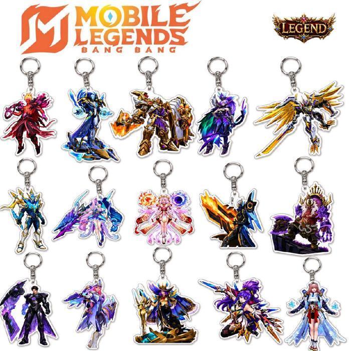 Gantungan Kunci MLBB Custom Nama & Hero Favorit Bahan Aklirik Premium untuk Penggemar Game MLBB - gord