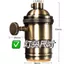 E27 Vít Retro Đồng Thau Đèn Giá Đỡ Đèn Có Công Tắc Edison Đèn Chùm Bàn Đèn Treo Tường Phụ Kiện Chụp Đèn Cố Định JYKW