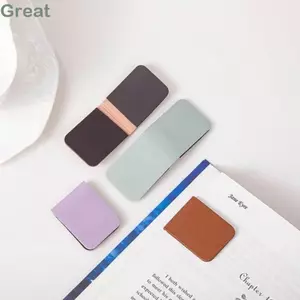 Kẹp tiền từ tính TUYỆT VỜI, Dấu trang từ tính thanh lịch Diy, Hình chữ nhật Da Sách theo dõi đọc sách Quà tặng