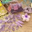 METUBE 80 Chiếc Kẹp Móng Vuốt Hoa, Bộ Phụ Kiện Tóc Macaron Ngọt Ngào, Dây Buộc Tóc Co Giãn Dễ Thương Sang Trọng Cho Nữ Bé Gái