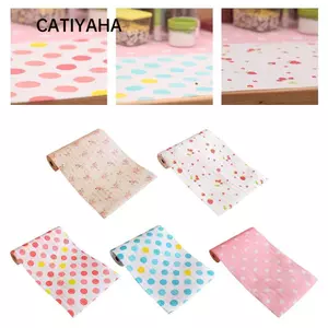Tấm lót tủ CATIYAHA, Thảm ngăn kéo chống nước chống ẩm, Giấy tiếp xúc có thể tái sử dụng Chống bụi 30x300cm Thảm tủ lạnh Nhà bếp gia đình
