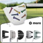 Golf Móng Tay Thêu Putter Bao Vải Chống Thấm Nước Dày Sang Trọng Lót Hình Bán Nguyệt Hình Chữ L Bảo Vệ Đầu Nắp Bao