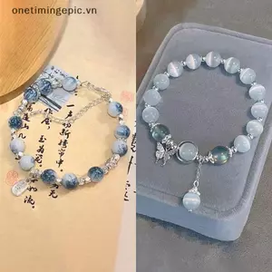 VFZ Ánh Sáng Sang Trọng Ngọt Ngào sel Vòng Tay Dành Cho Nữ Cô Gái Thời Trang Fany Đính Hạt Dây Đàn Hồi Vòng Tay Trang Sức Phụ Kiện Quà Tặng OTE