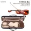 Guansfs Pissente 4/4 Hộp đàn violin Di động Chuyên nghiệp Vỏ chắc chắn Kích thước đầy đủ Nhạc cụ
