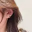AqToCna 1 Đôi Bông Tai Nữ Kim Ngọc Trai Bông Tai Trang Sức Nữ Đôi Mục Đích Bông Tai Sinh Nhật Bé Gái Quà Tặng Năm Mới AqToCna