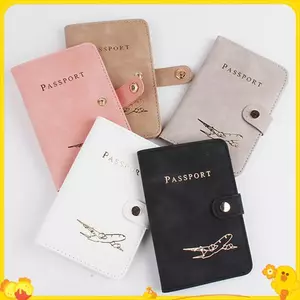 Hộp đựng hộ chiếu chống nước Vỏ du lịch Da PU Thẻ tín dụng Ví đựng hộ chiếu dễ thương dành cho nữ / nam Vỏ hộ chiếu