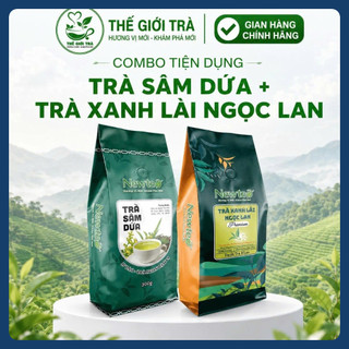 COMBO Trà Sâm Dứa 300g + Trà Xanh Lài Ngọc Lan 500g -Chuyên Dùng Pha Chế Trà Sữa, Trà Trái Cây