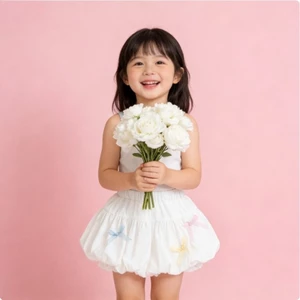 Quần Short Bé Gái 1-8 Tuổi Mùa Hè Phong Cách Hàn Quốc Nút Thắt Lưng Dễ Thương Màu Đơn ✨Luyoo25.vn✨