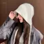 PNPIA- Mùa Đông Sang Trọng Beanies Mũ Đan Dễ Thương Cho Nữ Bé Gái Dễ Thương Bịt Tai Mũ Dệt Kim Chống Gió Cho Thời Tiết Lạnh