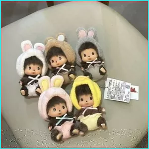 HK1 MONCHHICHI Plushie Sugar Sweet Series Đồ chơi hợp thời trang dễ thương Vinyl Hộp mù sang trọng Túi búp bê Charm KH1