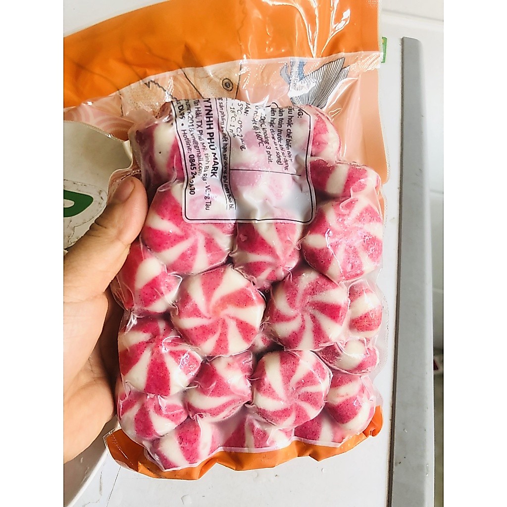viên hải sản nhân phô mai trứng muối phú mark  gói 100gr hàng loại 1