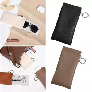 Túi Đựng Kính NKSFX, Kính Mát Bảo Quản Tai Nghe PU Mềm, Di Động Có Kính Vải Bảo Vệ Tự Động Đóng Kính Mắt Túi Du Lịch