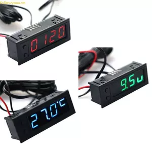 Đồng hồ đo nhiệt độ 3 trong 1 đa chức năng Fol DIY