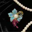 AqToCna Vintage Kim Cương Giả Ngọc Trai Thổ Cẩm Trang Sức Thanh Lịch Zircon Lấp Lánh Cho Đám Cưới Và Sự Kiện AqToCna