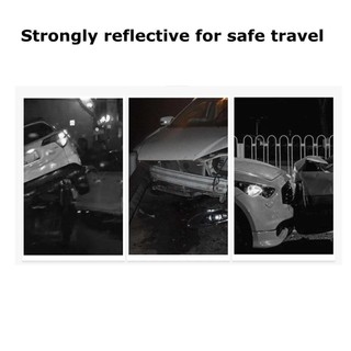 2 Miếng Dán Xe Hơi Phản Quang Xước Dấu Hiệu Đèn Pha Cản Miếng Dán Chống Thấm Nước Decal