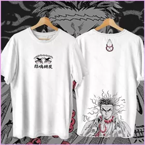 Demon Slayer Himejima Gyomei thoải mái áo thun mềm mại mùa hè Áo thun Anime tay ngắn hàng đầu