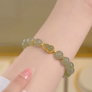 Vòng tay Calabash Trung Quốc Vòng tay hạt ngọc bích thời trang dành cho nữ Quà tặng Phụ kiện trang sức