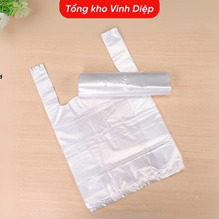 1kg túi nilon trắng có quai, mỏng, dai, trong, không mùi đựng 5 lạng, 7 lạng, 1kg - Hàng loại 1
