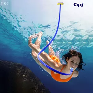 Ống bơi khô hoàn toàn CQCJ, Ống đơn bằng silicon / Ống thở ống thở ống thở ống thở, Thiết bị lặn nước nhẹ chống sặc có thể gập lại