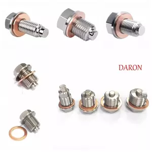 Phích cắm thoát dầu DARON, phích cắm chảo dầu từ tính bằng thép không gỉ, Bu lông đai ốc với nam châm Neodymium M12 M16 M18 M20 với bu lông đai ốc thoát nước bằng đồng cho GM