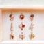 Ngày lễ tình nhân Phong cách tình yêu Gấu Mặt dây chuyền DIY Dầu nhỏ giọt Sơn màu Series 14K Bảo quản màu vàng